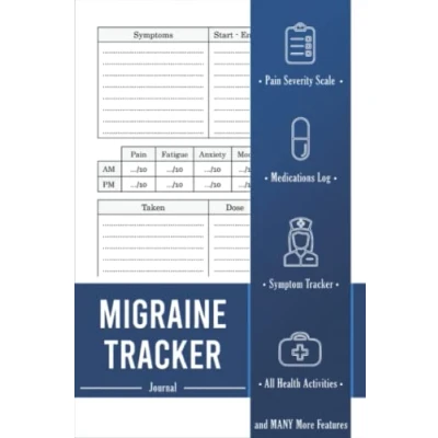 Abbildung von Migraine Tracker Journal: Management Tracking Journal to Track your Daily Symptoms, Pain, Fatigue, Food and Mood with Inspirational Quotes. Warriors Gift