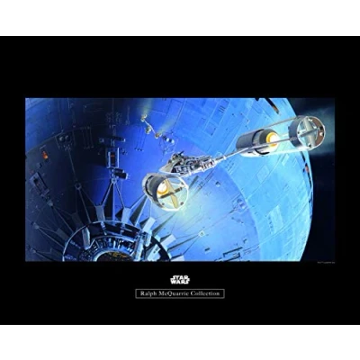 Abbildung von Komar Poster &quot;Star Wars Classic RMQ Death Star Attack&quot;, Wars, (1 St.), Kinderzimmer, Schlafzimmer, Wohnzimmer