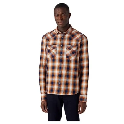 Abbildung von Wrangler LS Western Hemd, Herren, Größe: XXL, Golden oak
