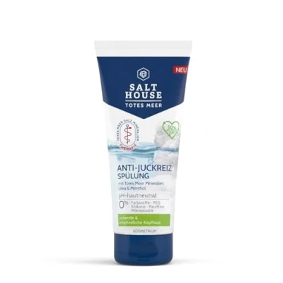 Abbildung von Salthouse Totes Meer Therapie Anti Juckreiz Spülung, enthält Urea und Panthenol, für geschmeidiges Haar, bei juckender empfindlicher Kopfhaut, 200ml