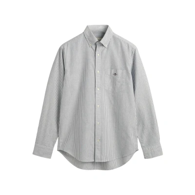 Abbildung von GANT Herren REG Oxford Banker Stripe Shirt Hemd, Persian Blue, XXXXX Large