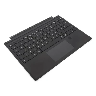 Abbildung von Microsoft Surface Pro Type Cover mit Fingerabdruck ID Lesegerät (für 4 7) (QWERTY Englisch) Schwarz (Renewed)