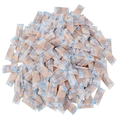 Abbildung von 100 Packungen Silica gel,Silicagel Beutel,Silikat Beutel,Silikagel,Trockentütchen Lebensmittel,Trockenmittel für Lebensmittel,zur die Täglichen Erfordernisse,Essen(Orange Farbe,100x1g)