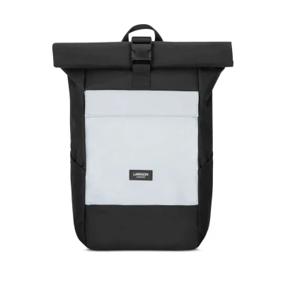 Abbildung von Larkson NO 4 Reflective Rolltop Tagesrucksack, Größe: One Size, Schwarz reflektierend
