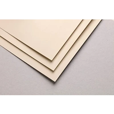 Abbildung von Clairefontaine 197059C Packung mit 5 Zeichenbögen Pastelmat, ideal für Trockentechniken und Pastell, DIN A4+, 24x32 cm 360g, Beige, 1 Pack