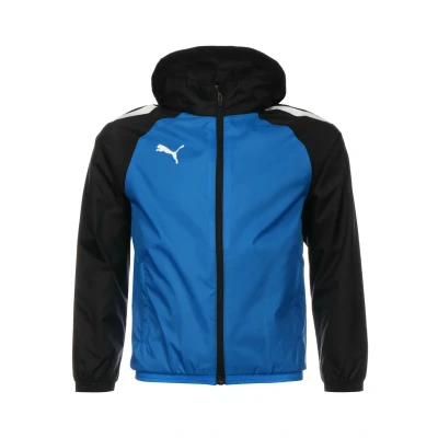Abbildung von Puma Teamliga ALL Weather Regen Trainingsjacke für Kinder, Größe: 128, Electric blue lemonade