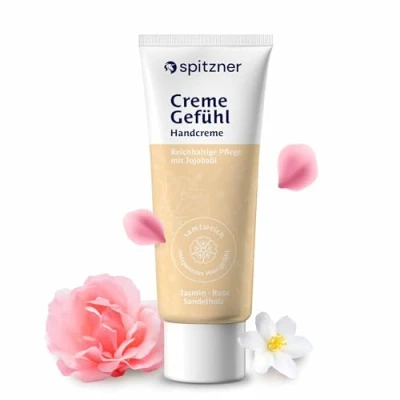 Abbildung von Spitzner Handcreme CremeGefühl pflegt und spendet Vitamin E für trockene rissige Haut reichhaltig (50 g, CremeGefühl)