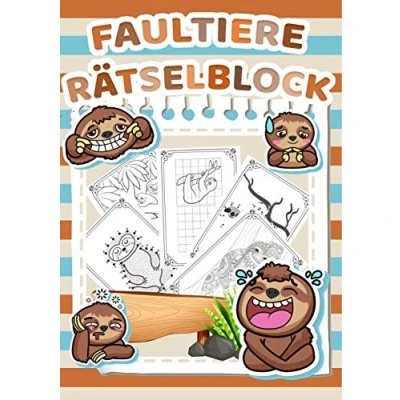 Abbildung von Mein Vorschul und Grundschul Rätselblock (Faultier Edition) Rätsel für Kinder ab 5 Jahren Logikrätsel, Malbuch, Labyrinthe vieles mehr ... Das Faultier Rätselbuch