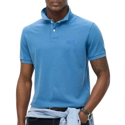 Abbildung von Superdry Vintage Destroy Poloshirt, Herren, Größe: Small, Monaco blue