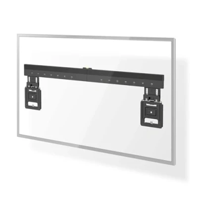Abbildung von Feste TV Wandhalterung 43 100&quot; maximal unterstützes Bildschirmgewicht: 75 kg Minimaler Wandabstand: 9.50 mm Stahl Schwarz