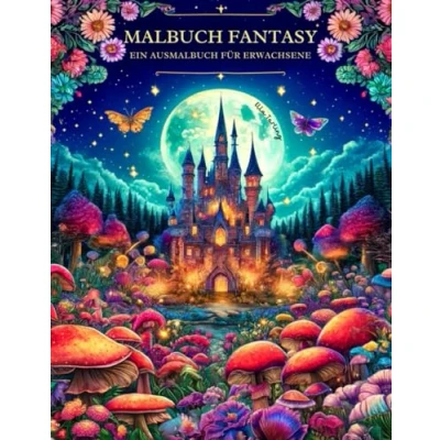 Abbildung von Malbuch Fantasy für Erwachsene: Ein Ausmalbuch mit 50 schönen Motiven: Von magischen Heimen, Feen und mystischen Feenschlössern Teenager &amp; Senioren Perfektes Geschenk mehr Ruhe