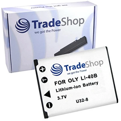 Abbildung von Trade Shop Kamera Li Ion Akku 3,7V kompatibel mit Medion Life MD86930 E44056 MD87657 P44024 MD86824 P44066 MD87366 E44033 MD86765 MD86777 E44041