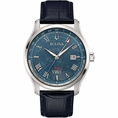 Abbildung von Bulova Herren Analog Automatik Uhr mit Leder Armband 96B385