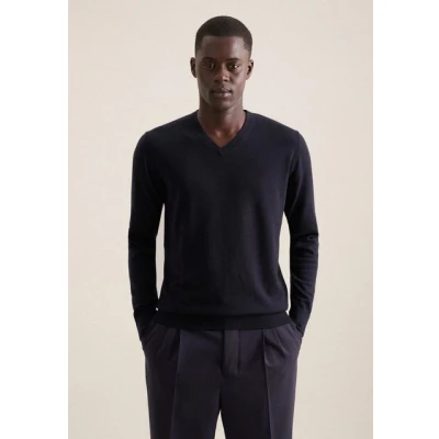 Abbildung von Seidensticker Strickpullover, Herren, Größe: Medium, Dark blue