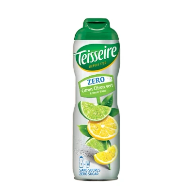 Abbildung von Teisseire Zitrone Limette (Citron Citron Vert) Zero Zuckerfrei für Erfrischungsgetränke, 60cl