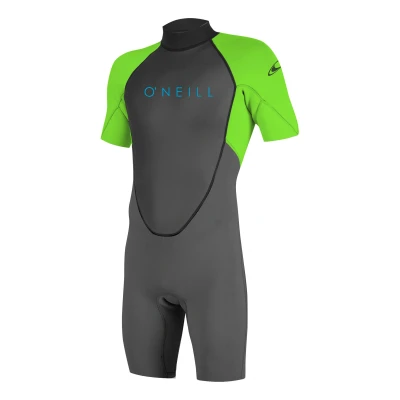 Abbildung von O&#039;Neill Youth Reactor II 2mm Rückenreißverschluss Shorty Neoprenanzug Graphit