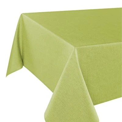 Abbildung von Tischdeckenshop24 Tischdecke WIEN grün Premium, schmutzabweisend, ganzjährig, rechteckig 130x160 cm