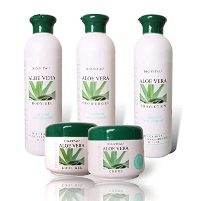 Abbildung von Original Aloe Vera Pflege Set für geschmeidige Haut Feuchtigkeit, Schutz, Pflege, Regeneration und Entspannung