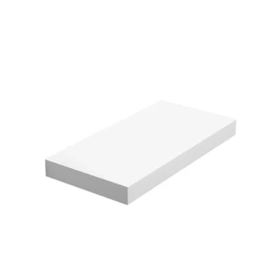 Abbildung von VASAGLE Wandregal, Wandboard für Bücher, Bilder, Deko, Schweberegal, 40 x 20 3,8 cm, Büroregal, MDF, Wohnzimmer, Küche, Flur, Schlafzimmer, Badezimmer, weiß LWS24WT
