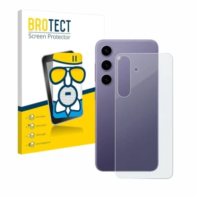 Abbildung von BROTECT Entspiegelungs Schutzglas für Samsung Galaxy S24 (Rückseite) Schutz Folie Panzerfolie Glas Matt [Extrem Kratzfest 9H, Anti Reflex]