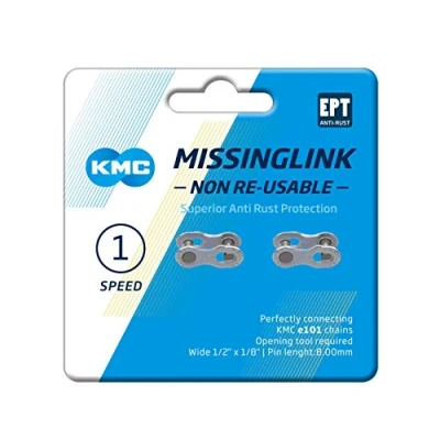 Abbildung von KMC Unisex Erwachsene 101 Nr Ept Fahrradkette, schwarz, 1size