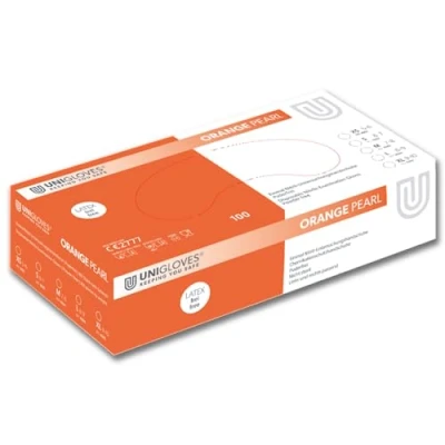 Abbildung von Orange Pearl Nitrilhandschuhe Gr. L 100 Handschuhe