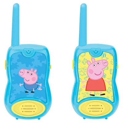 Abbildung von Lexibook 8597478 TW12PP Peppa Pig Walkie Talkies, für Kinder 3 Jahre+, Gürtelclip, Batterie, Blau