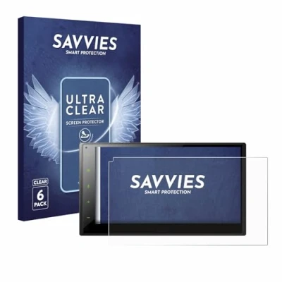 Abbildung von Savvies 6 Stück Schutzfolie für Pioneer SPH DA360DAB Displayschutz Folie Ultra Transparent