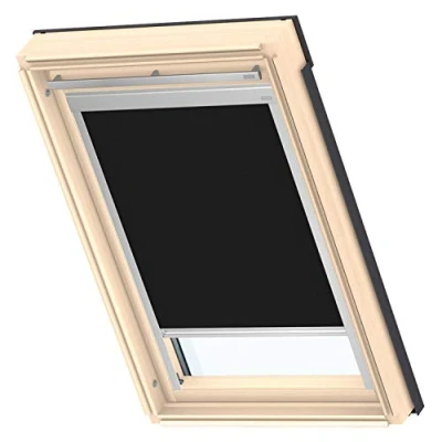 Abbildung von VELUX Verdunklungsrollo &quot;DBL M06 4249&quot;, verdunkelnd, Verdunkelung, ohne Bohren, in Führungsschienen, alufarbene Führungsschienen &amp; Griffleiste