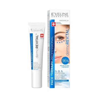 Abbildung von Eveline SOS Express Augencreme, Dermo Revital, reduziert Augenringe, 15 ml