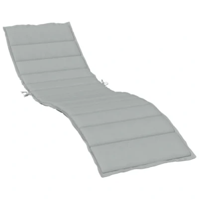 Abbildung von vidaXL Sonnenliegen Auflage Melange Hellgrau 200x50x4 cm Stoff