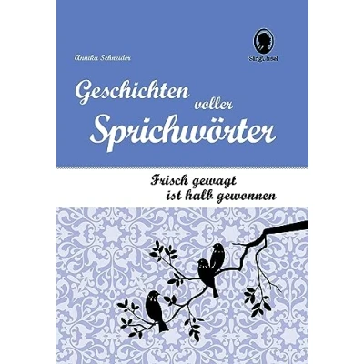 Abbildung von Demenz Beschäftigung. Unterhaltsame Lücken Geschichten voller Sprichwörter. Aktives Gedächtnistraining für Senioren, das Spaß macht.