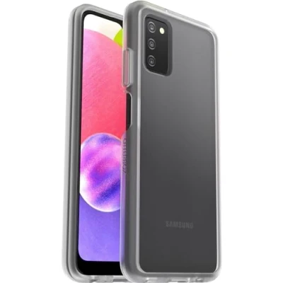 Abbildung von OtterBox Sleek Hülle für Samsung Galaxy A03s, stoßfest, sturzsicher, ultraschlank, schützende Hülle, Getestet nach Militärstandard, Transparent, Keine Einzelhandelsverpackung
