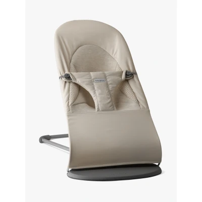 Abbildung von BabyBjörn Balance Soft Babywippe Tri Fabric, Sandgrau