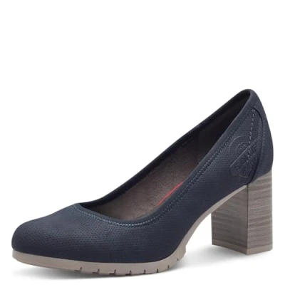 Abbildung von s.Oliver Damen Pumps mit Blockabsatz Elegant, Blau (Navy), 38 EU