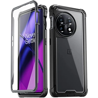 Abbildung von POETIC Guardian Schutzhülle kompatibel mit OnePlus 11 5G 17 cm (6,7 Zoll), militärische Falltests, Ganzkörper Hybrid Schutzhülle, stoßfest, robust, transparent, integriertem Displayschutz,