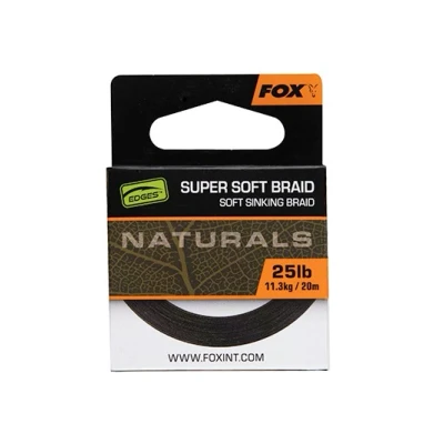 Abbildung von Fox Edges Naturals Soft Braid Vorfachmaterial 25lb (20m) Karpfen