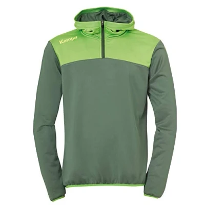 Abbildung von Kempa Herren Emotion 2.0 Quarter Zip Hoodie Sweatshirt, Dragon grün/Hope grün, XXL