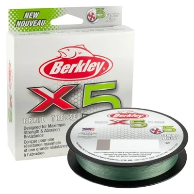 Abbildung von Berkley X5 Braid Low Vis Green 300m 0,40mm 45,6kg Geflochtene Schnur
