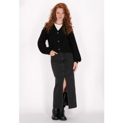 Abbildung von Strickjacke SCHMUDDELWEDDA XS/S / Schwarz 50% Acrylic 32% Polyesteramide 18% Polyester