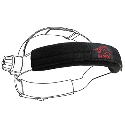 Abbildung von BSX Schweißbänder für Helme, Schwarz, 2 Stück