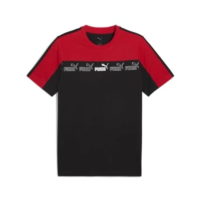 Abbildung von Puma Around THE Block Tshirt print, Herren, Größe: Large, For all time red