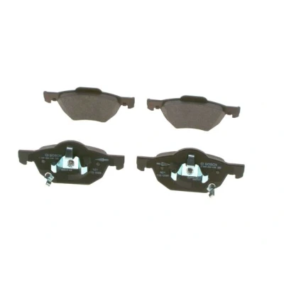Abbildung von BOSCH 0 986 494 135 Bremsbelagsatz Low Metallic mit akustischer Verschleißwarnung Kolbenclip, Anti Quietsch Blech HONDA: Accord 7 Limousine