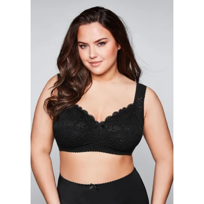 Abbildung von Sheego Triangel BH, Damen, Größe: 100G, Black