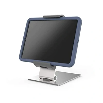 Abbildung von Durable Tablet Tischhalterung für Tablets mit Hülle 7 13 Zoll, 360 drehbar, silber/anthrazit, 893723