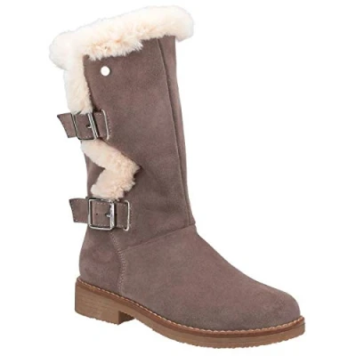 Abbildung von Hush Puppies Damen Megan Halblange Stiefel, grau, 36 EU