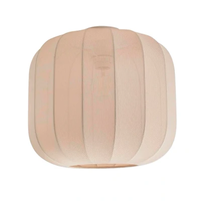 Abbildung von Lindby Deckenleuchte Helin, beige, Stoff, Ø 35 cm