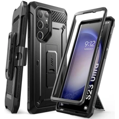 Abbildung von SUPCASE Unicorn Beetle Pro Series Schutzhülle für Samsung Galaxy S23 Ultra 5g (2023 Release), zweilagiges, Robustes Holster und Ständer, ohne Displayschutzfolie, Schwarz