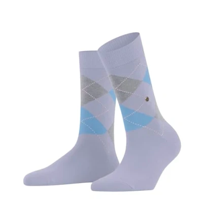 Abbildung von Burlington Damen Socken Queen W So Baumwolle gemustert 1 Paar, Blau Cosmic Sky 6537, 36 41
