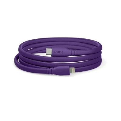 Abbildung von RØDE SC19 USB C auf Lightning Kabel (1,5m, Lila)